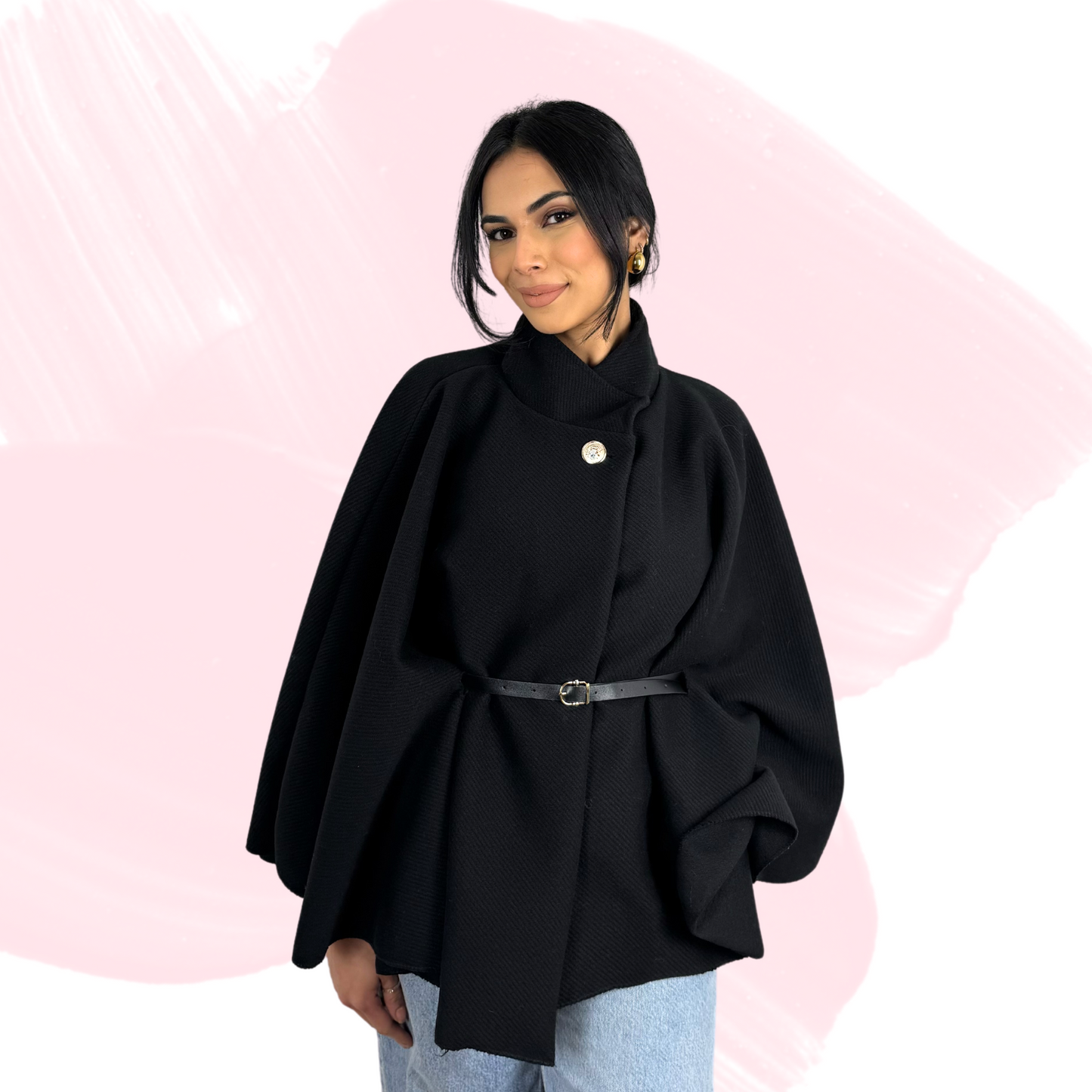 Amore Poncho - Black