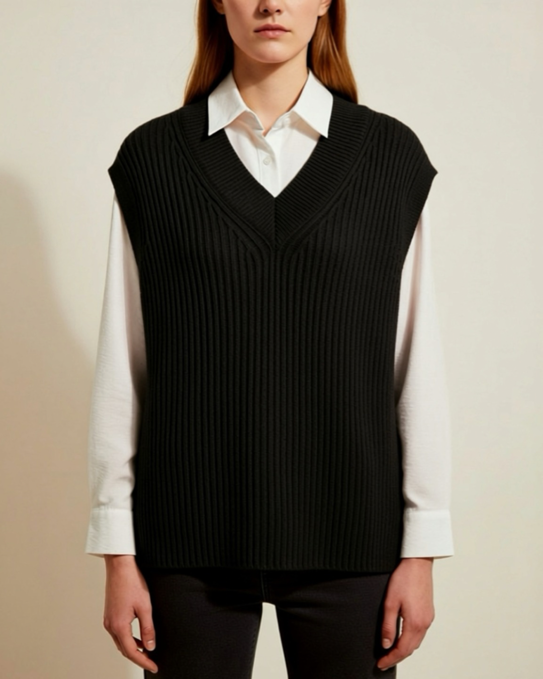 Belle Bluse & Weste Set - Versch. Farben