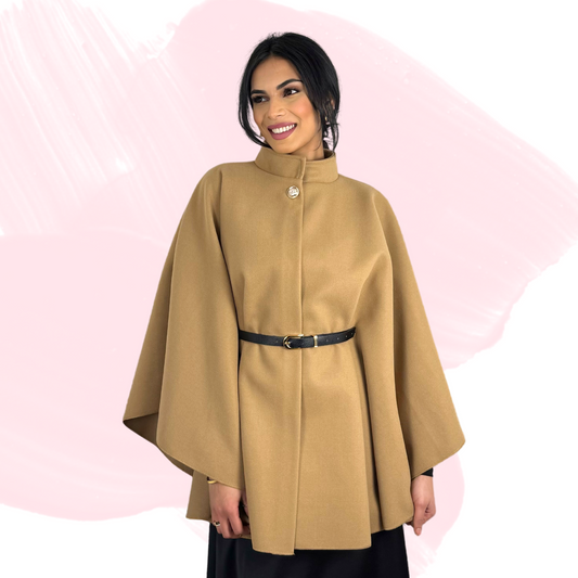 Ma Belle Poncho - Camel