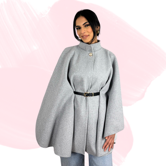 Ma Belle Poncho - Grey