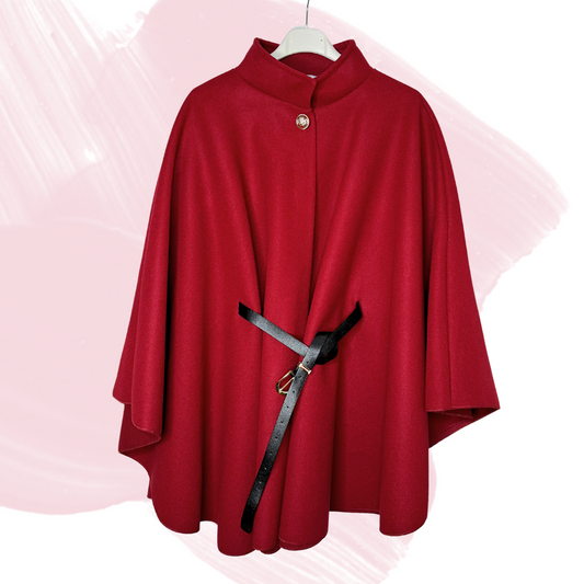 Ma Belle Poncho - Red