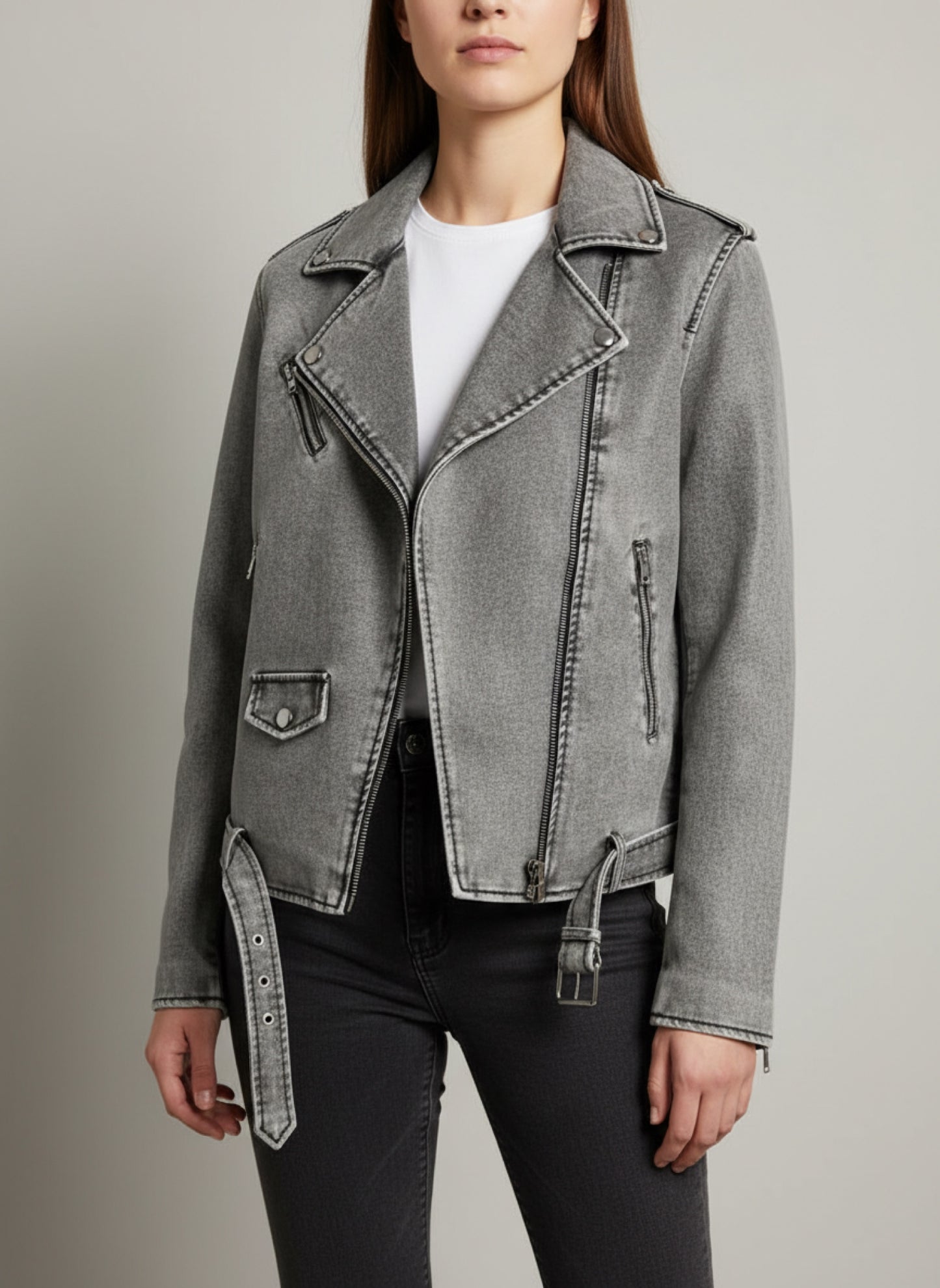 Zoa Leder Bikerjacke